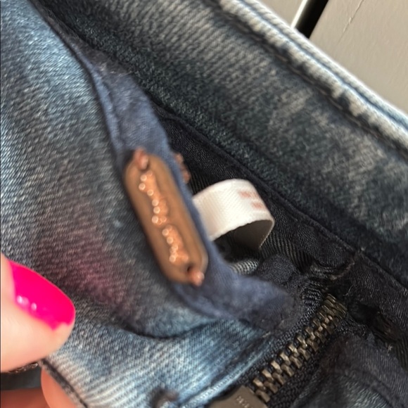 Free People Blue Mini Pencil Skirt Casual - Picture 3 of 4